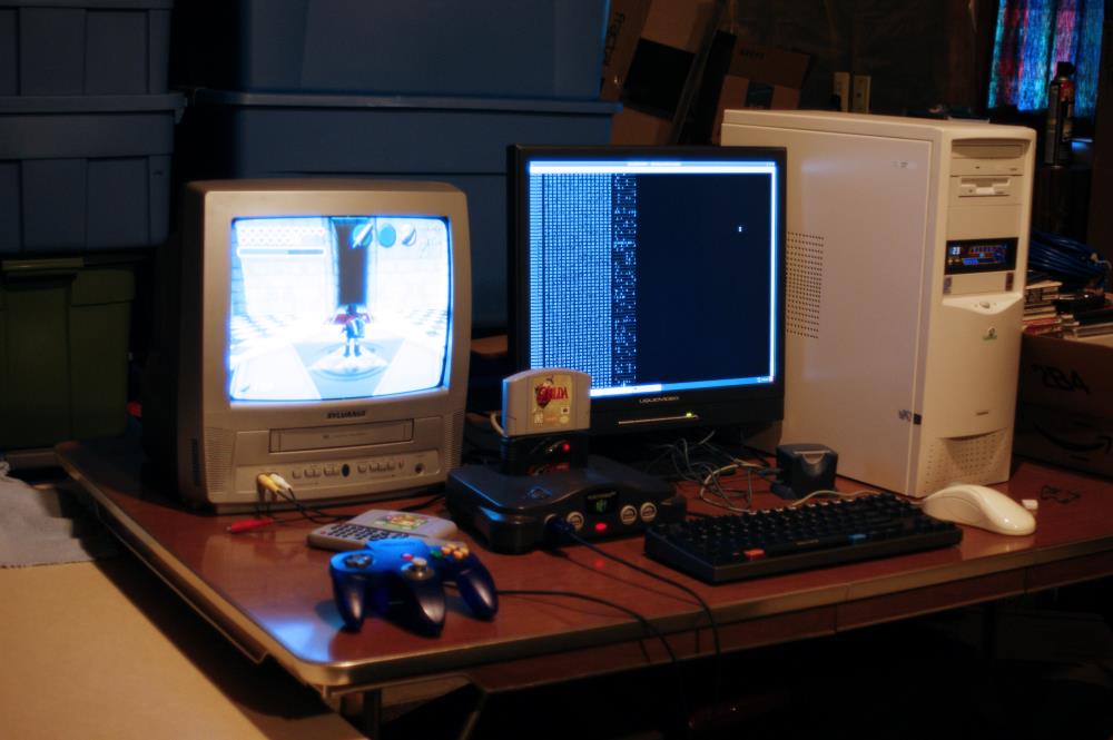 the N64 transfer setup