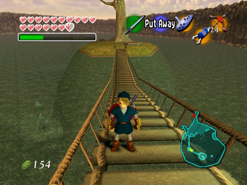 Zelda Ocarina of Time with high resolution texture pack