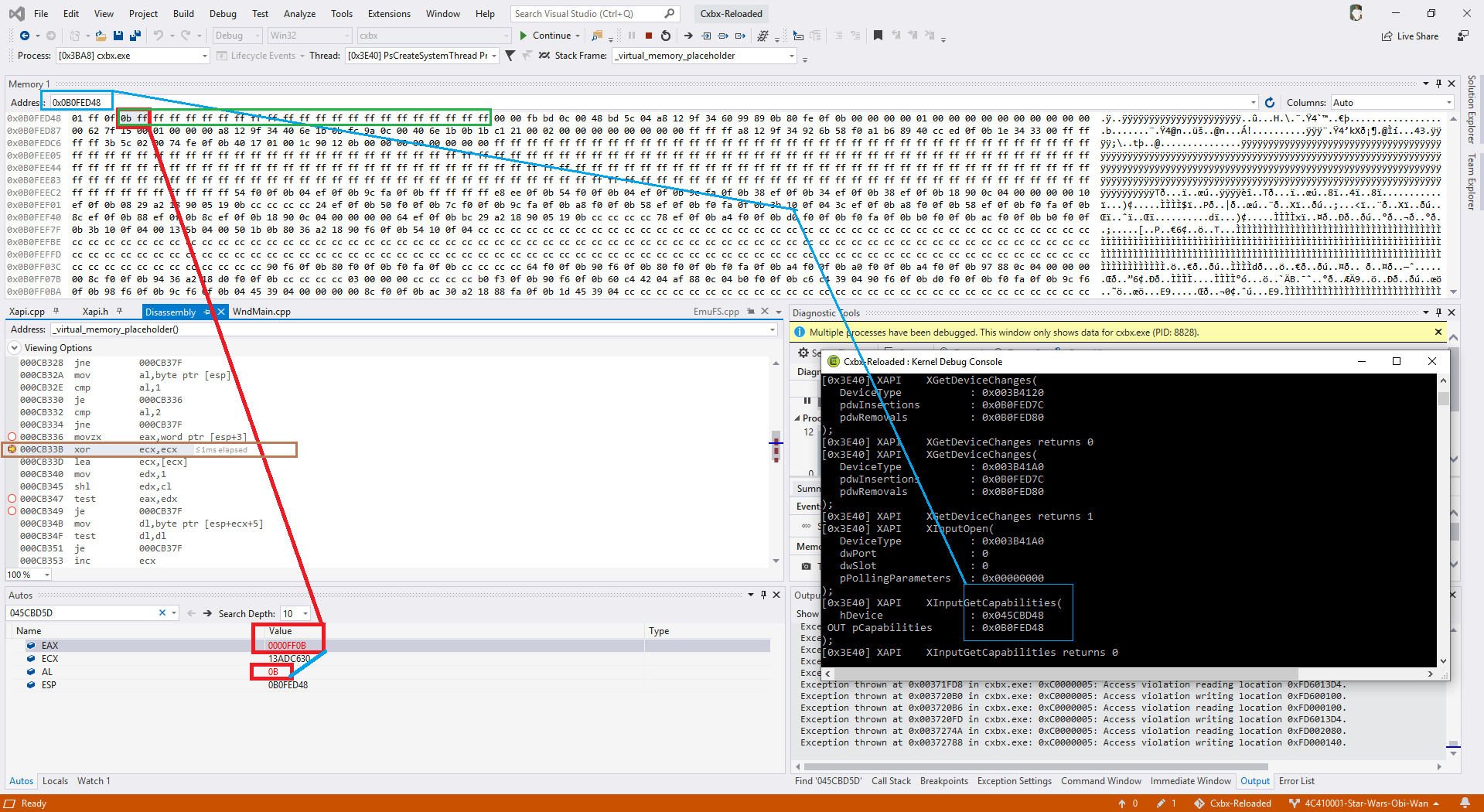 Visual Studio 2019 Debugging Disassembled Game Code