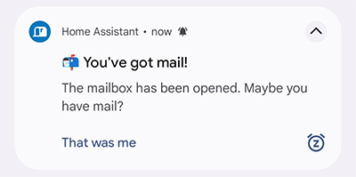 Mail Arrived notification